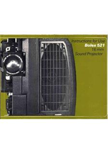 Bolex S 521 manual. Camera Instructions.